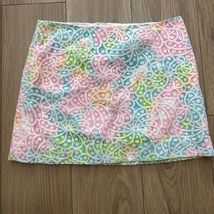 Lilly Pulitzer Multicolor Lace Mini Skirt